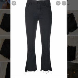 MOTHER the insider crop two step fray